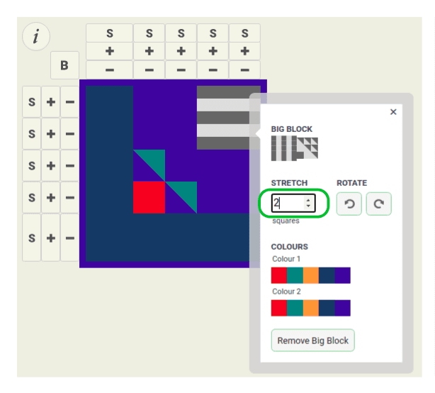 Resize a Big Block